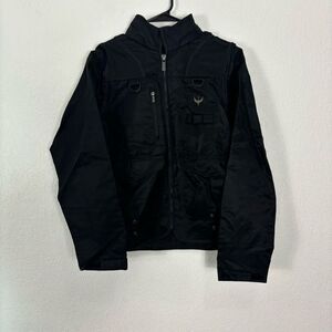 New Venor Black Onyx Hoover Convertible Zip Up Mesh Back Jacket Women's Medium